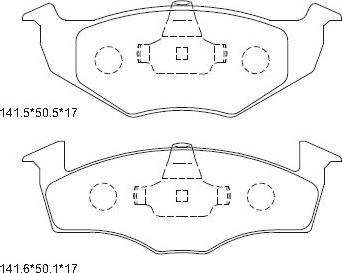 Asimco KD7753 - Kit de plaquettes de frein, frein à disque cwaw.fr