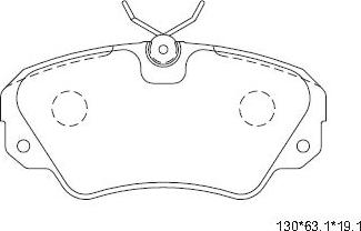 Asimco KD7769 - Kit de plaquettes de frein, frein à disque cwaw.fr