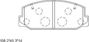 Asimco KD7765 - Kit de plaquettes de frein, frein à disque cwaw.fr