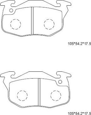 Asimco KD7766 - Kit de plaquettes de frein, frein à disque cwaw.fr