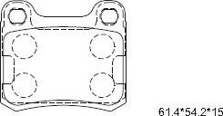 Asimco KD7760F - Kit de plaquettes de frein, frein à disque cwaw.fr