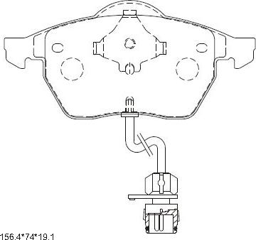 Asimco KD7705F - Kit de plaquettes de frein, frein à disque cwaw.fr