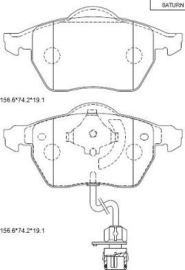 Asimco KD7718 - Kit de plaquettes de frein, frein à disque cwaw.fr