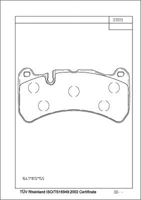 Asimco KD77177 - Kit de plaquettes de frein, frein à disque cwaw.fr