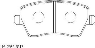 Asimco KD7785 - Kit de plaquettes de frein, frein à disque cwaw.fr