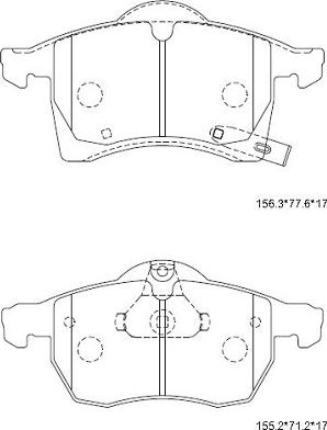 ATE 13.0463-7116.2 - Kit de plaquettes de frein, frein à disque cwaw.fr