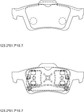 Asimco KD7781 - Kit de plaquettes de frein, frein à disque cwaw.fr