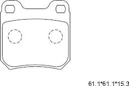 Asimco KD7724 - Kit de plaquettes de frein, frein à disque cwaw.fr