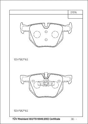 Asimco KD77219 - Kit de plaquettes de frein, frein à disque cwaw.fr