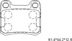 Asimco KD7770 - Kit de plaquettes de frein, frein à disque cwaw.fr