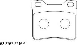 Asimco KD7771 - Kit de plaquettes de frein, frein à disque cwaw.fr