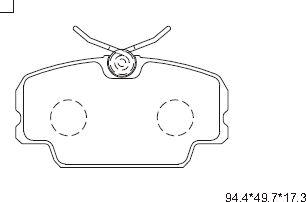 Asimco KD7778 - Kit de plaquettes de frein, frein à disque cwaw.fr