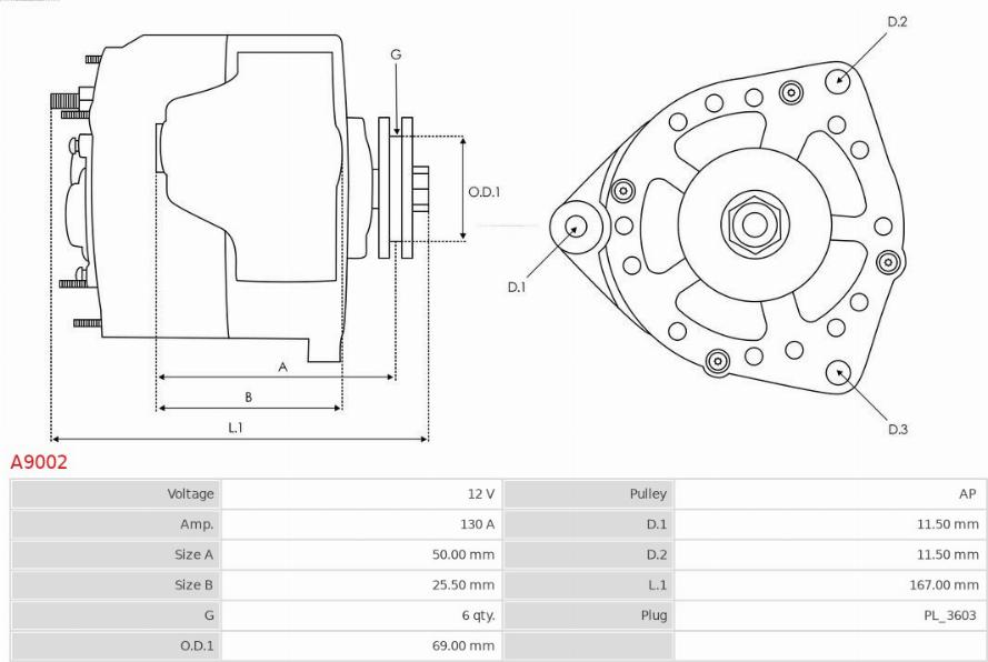 AS-PL A9002 - Alternateur cwaw.fr