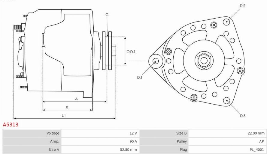 AS-PL A5313 - Alternateur cwaw.fr