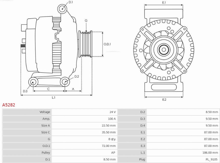 AS-PL A5282 - Alternateur cwaw.fr