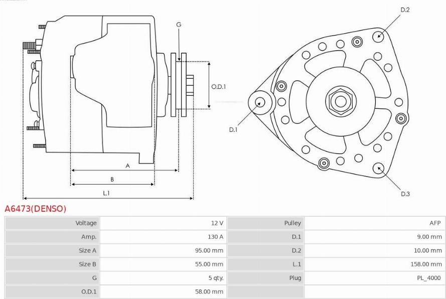 AS-PL A6473(DENSO) - Alternateur cwaw.fr