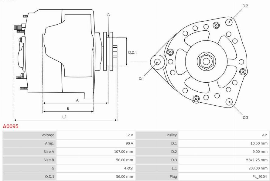 AS-PL A0095 - Alternateur cwaw.fr