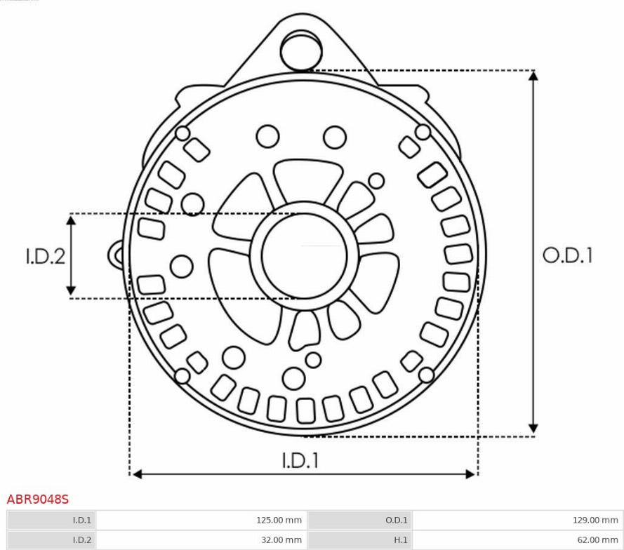 AS-PL ABR9048S - Fixation, bride de transmission d’alternateur cwaw.fr