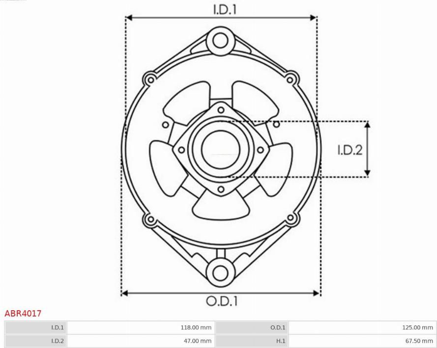 AS-PL ABR4017 - Fixation, bride de transmission d’alternateur cwaw.fr