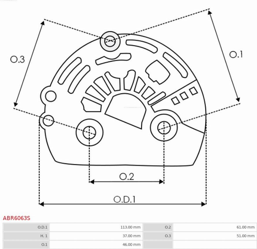 AS-PL ABR6063S - Capot protecteur, alternateur cwaw.fr