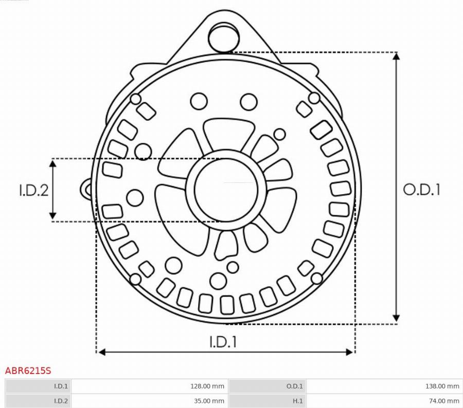 AS-PL ABR6215S - Fixation, bride de transmission d’alternateur cwaw.fr