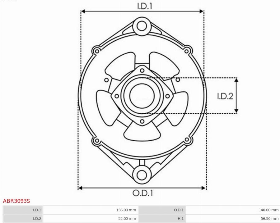 AS-PL ABR3093S - Fixation, bride de transmission d’alternateur cwaw.fr