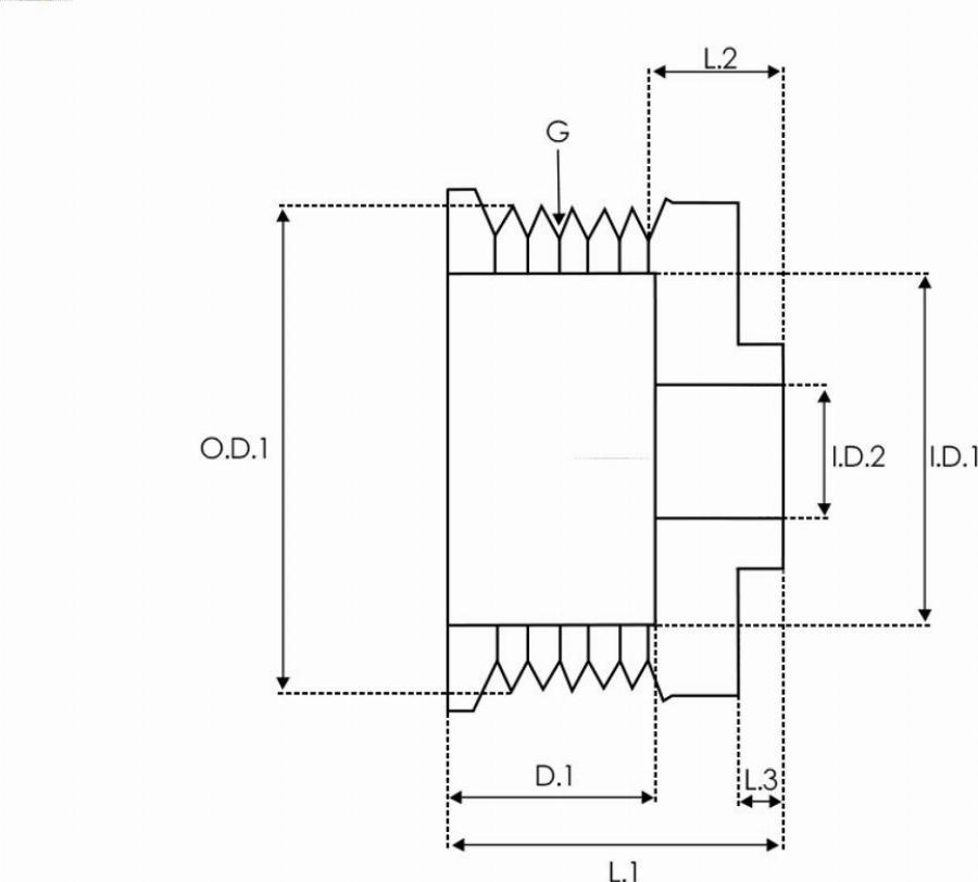 AS-PL AP5001SR - Poulie, alternateur cwaw.fr