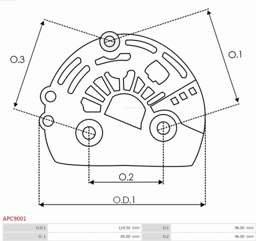 AS-PL APC9001 - Capot protecteur, alternateur cwaw.fr