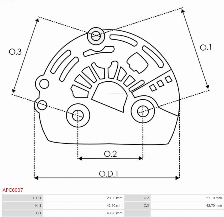 AS-PL APC6007 - Capot protecteur, alternateur cwaw.fr