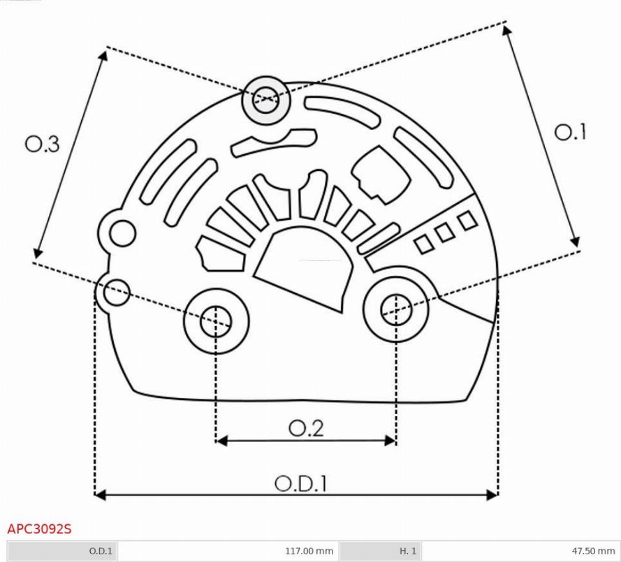 AS-PL APC3092S - Capot protecteur, alternateur cwaw.fr