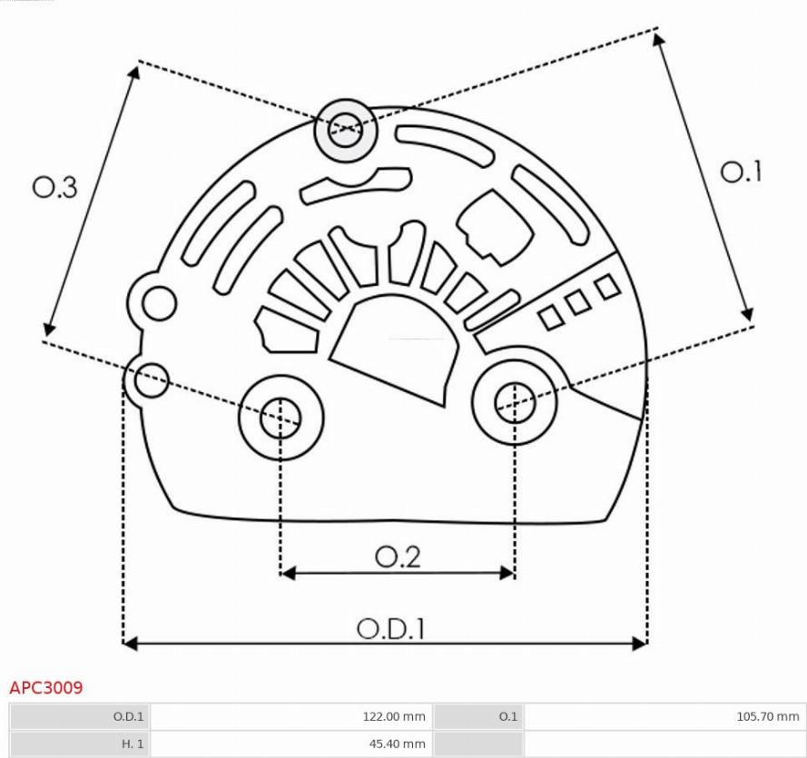 AS-PL APC3009 - Capot protecteur, alternateur cwaw.fr