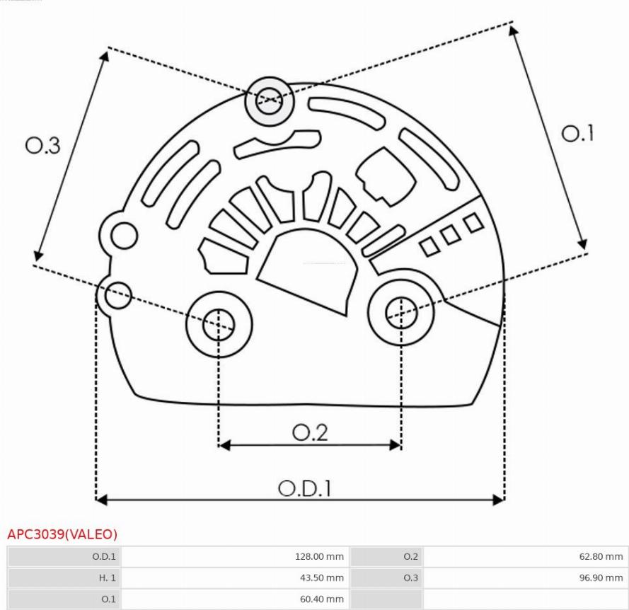 AS-PL APC3039(VALEO) - Capot protecteur, alternateur cwaw.fr