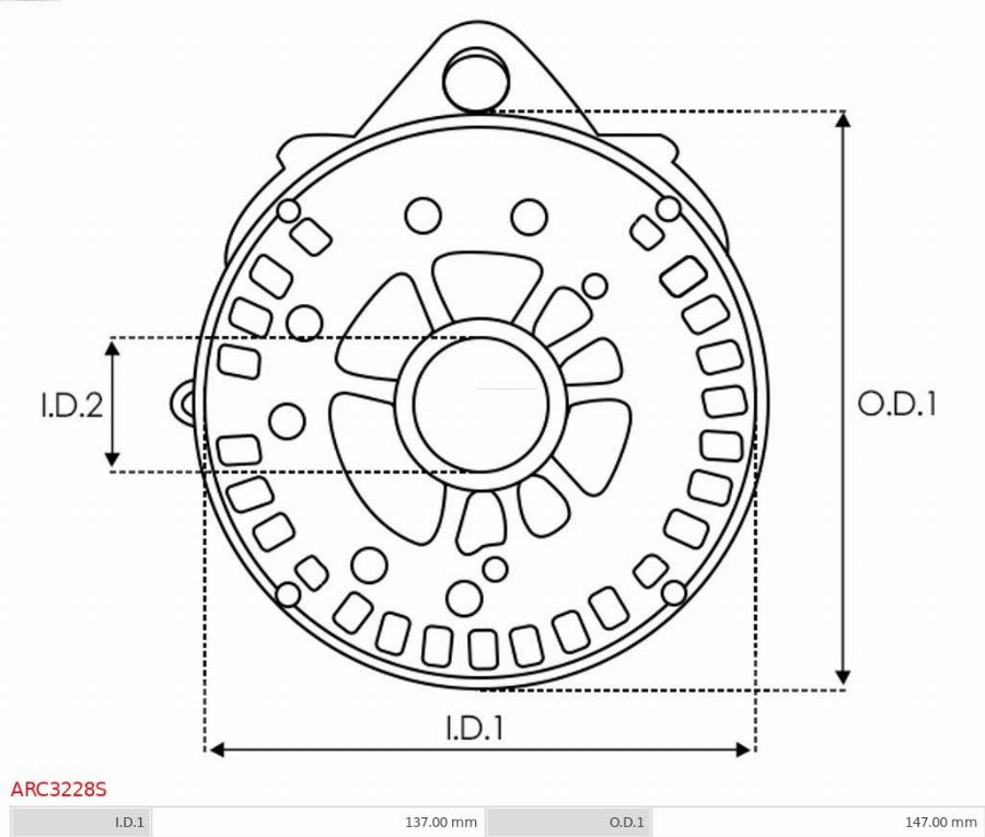 AS-PL ARC3228S - Capot protecteur, alternateur cwaw.fr