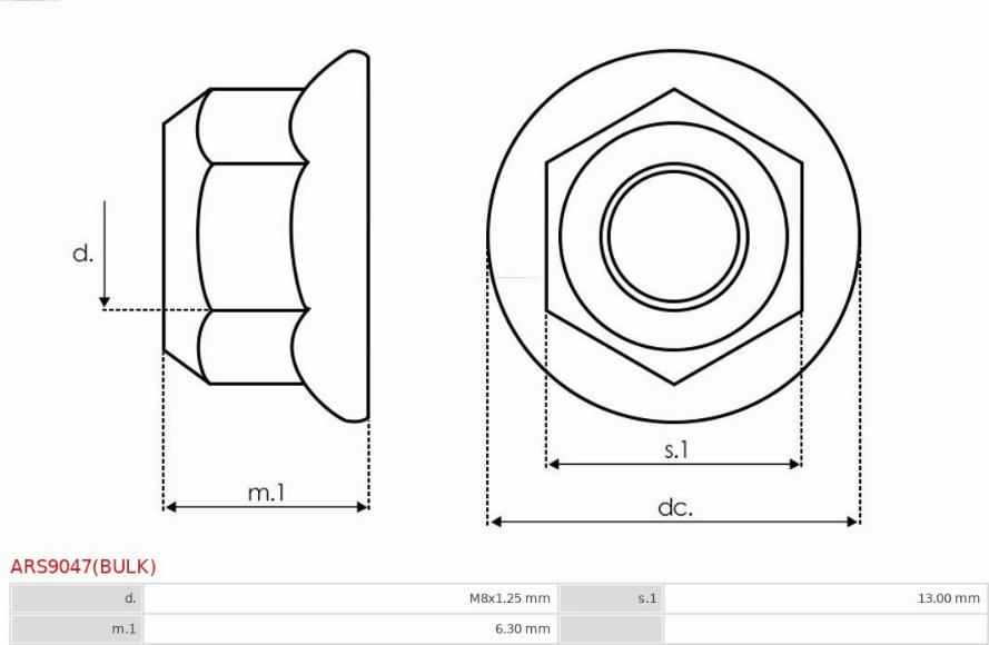 AS-PL ARS9047(BULK) - Kit de réparation, alternateur cwaw.fr