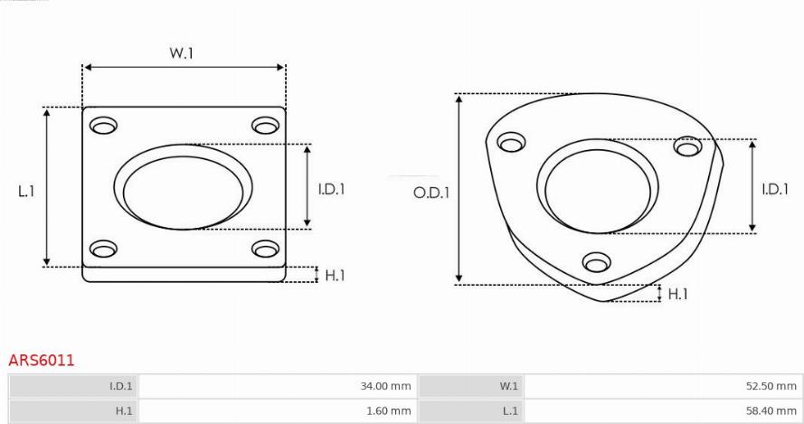 AS-PL ARS6011 - Kit de réparation, alternateur cwaw.fr