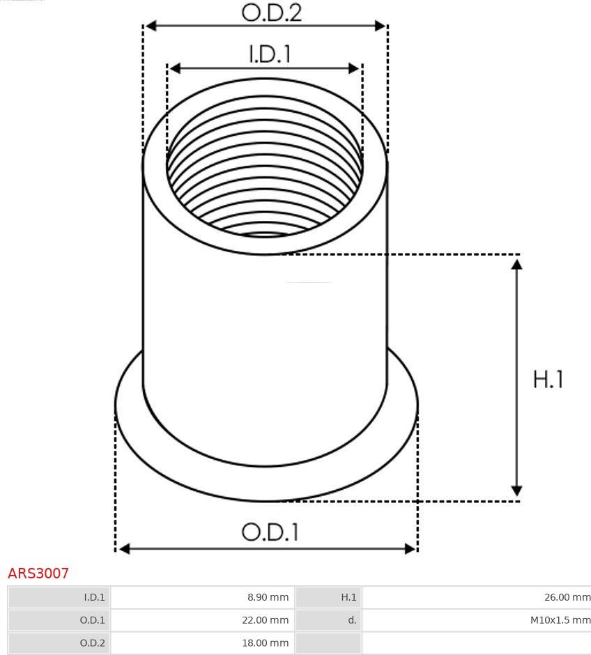 AS-PL ARS3007 - Kit de réparation, alternateur cwaw.fr