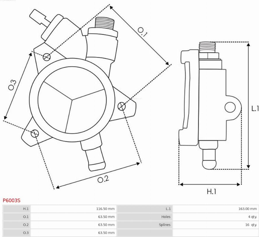 AS-PL P6003S - Pompe à vide cwaw.fr