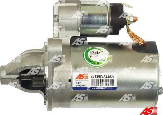 AS-PL S3136(VALEO) - Démarreur cwaw.fr