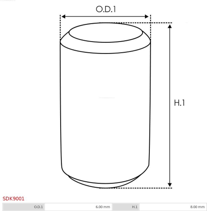 AS-PL SDK9001 - Kit de réparation, démarreur cwaw.fr