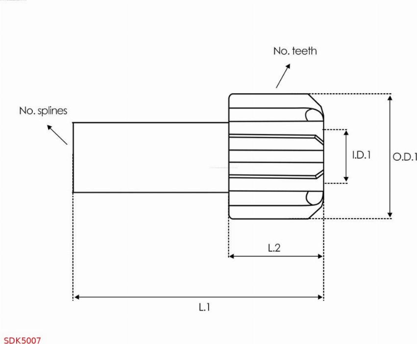 AS-PL SDK5007 - Kit de réparation, démarreur cwaw.fr