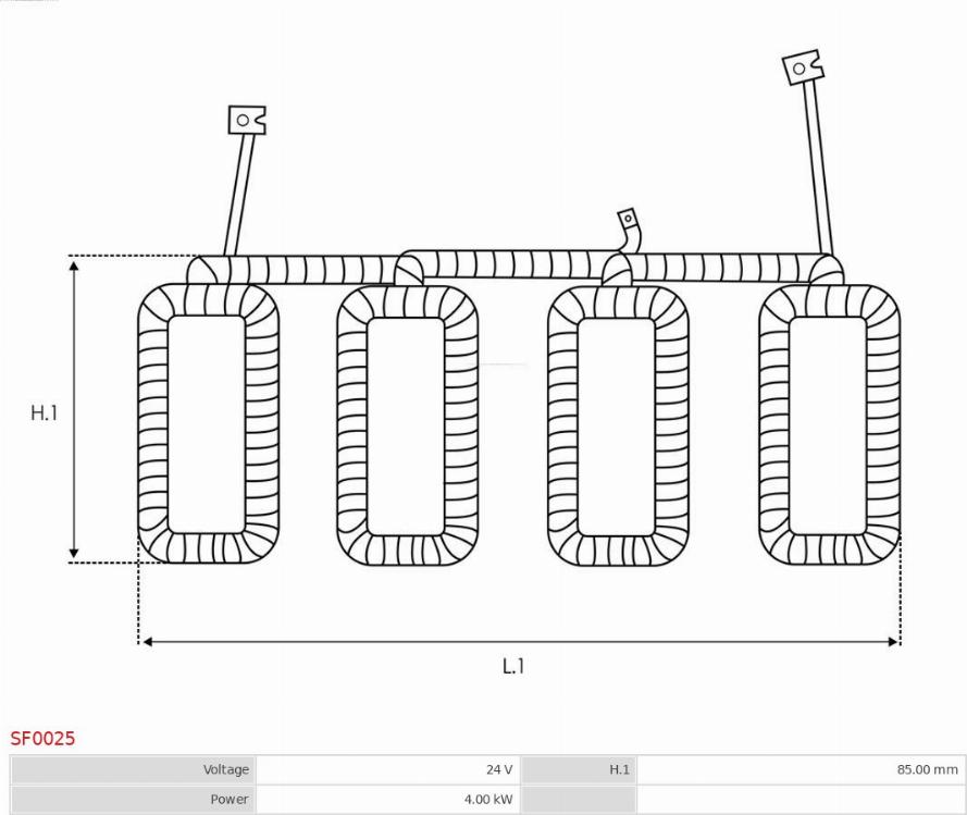 AS-PL SF0025 - Inducteur, démarreur cwaw.fr