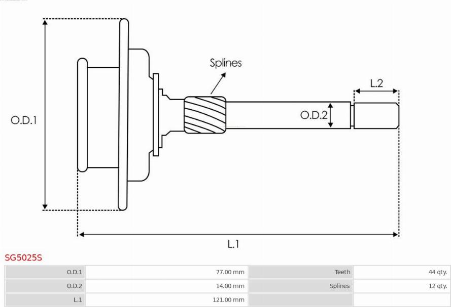 AS-PL SG5025S - Kit de réparation, engrenage planétaire-démarreur cwaw.fr