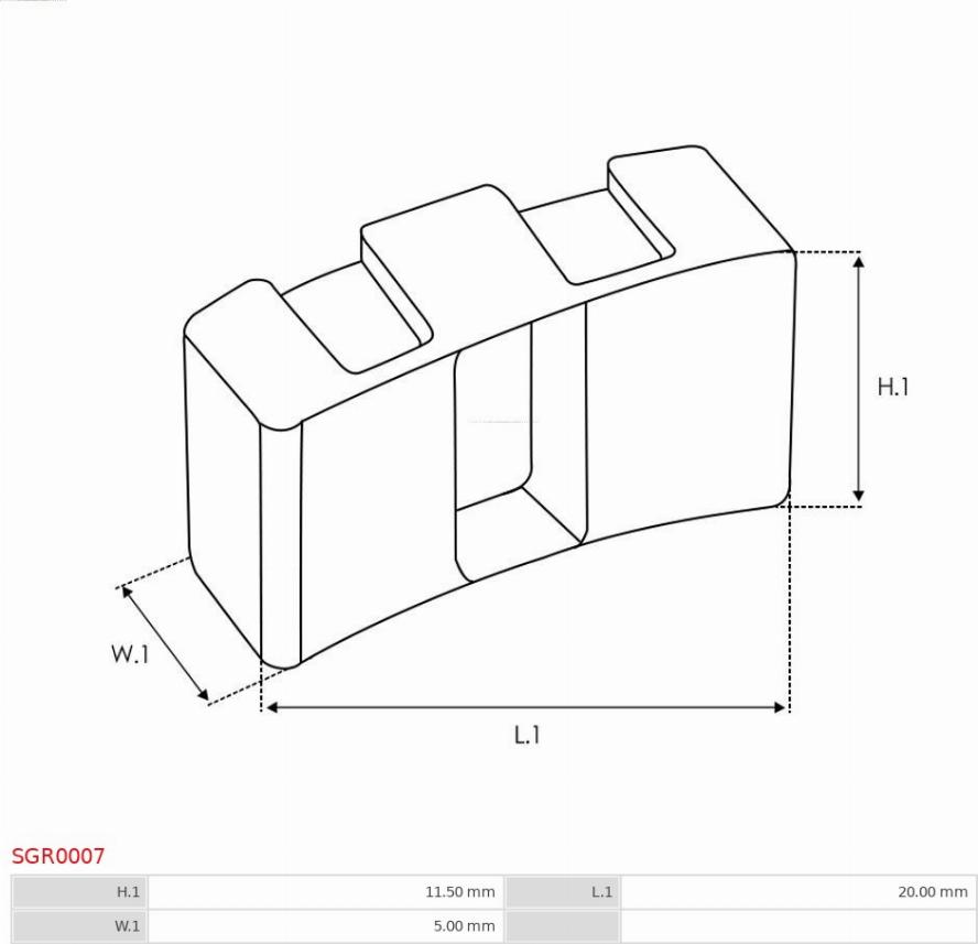 AS-PL SGR0007 - Kit de réparation, démarreur cwaw.fr