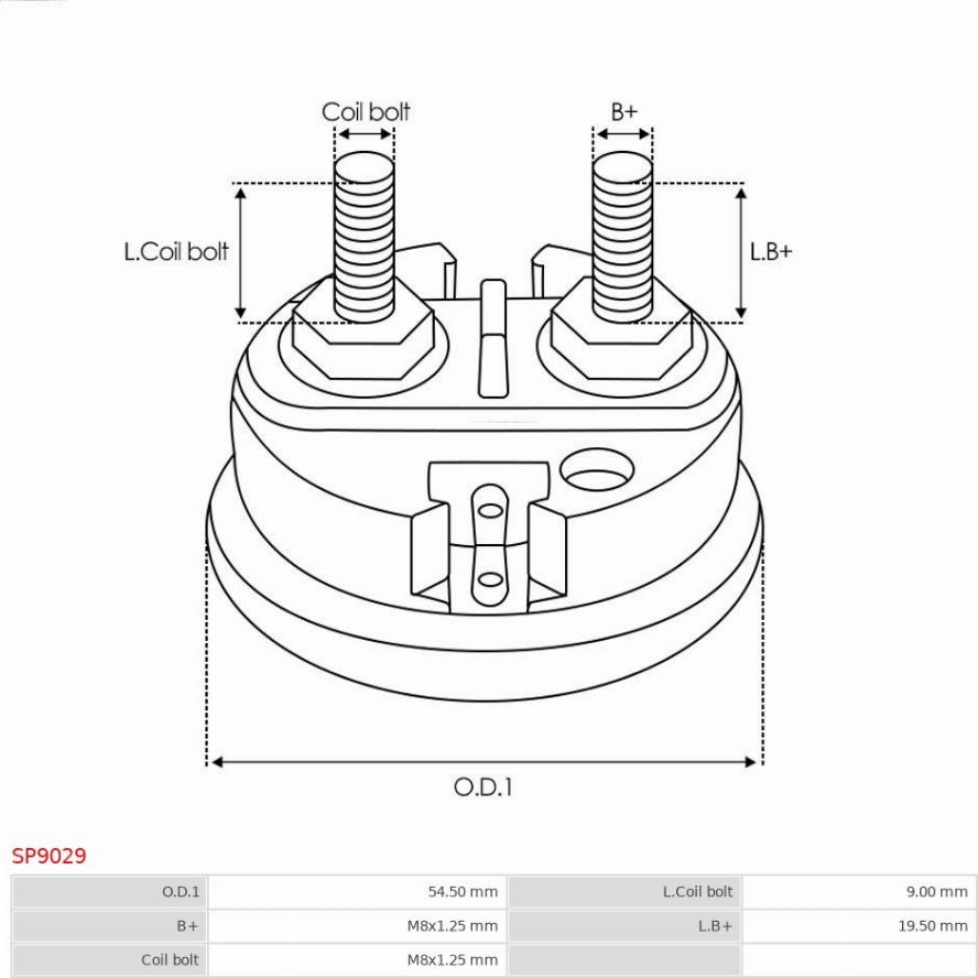 AS-PL SP9029 - Kit de réparation, démarreur cwaw.fr