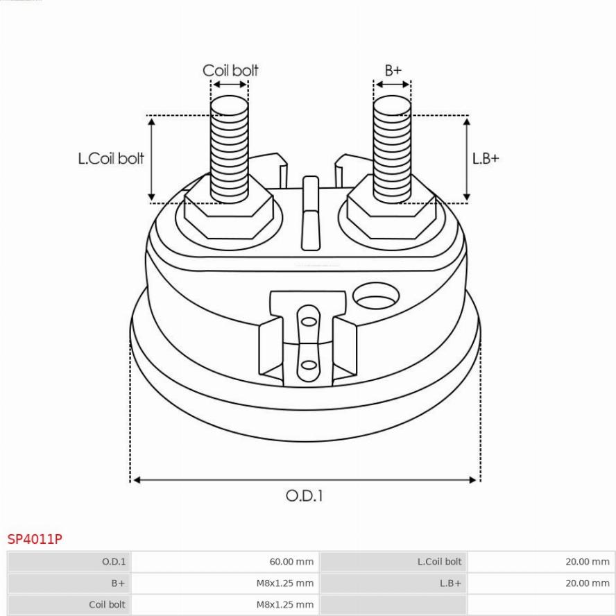 AS-PL SP4011P - Kit de réparation, démarreur cwaw.fr