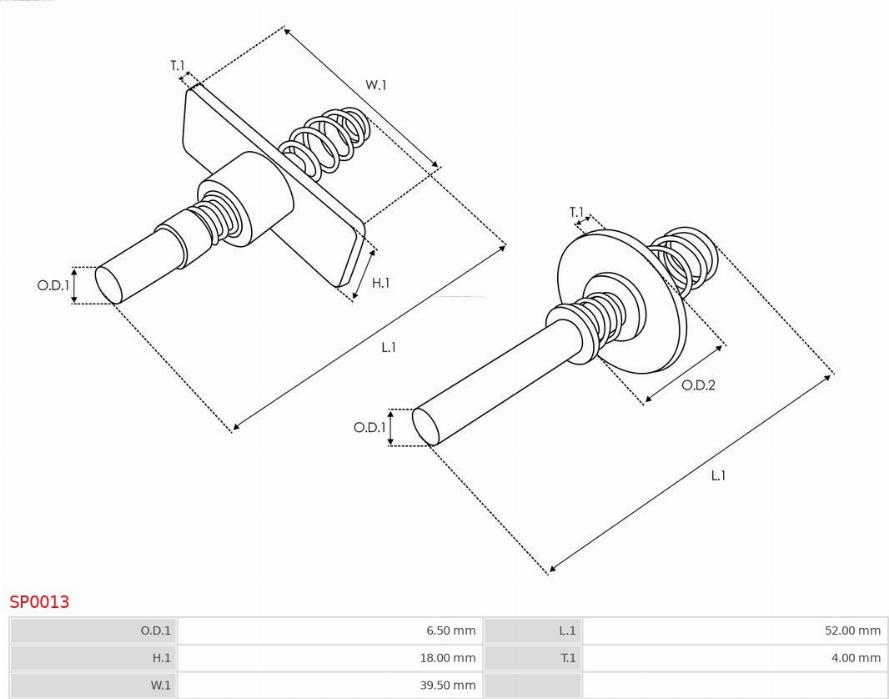 AS-PL SP0013 - Kit de réparation, démarreur cwaw.fr