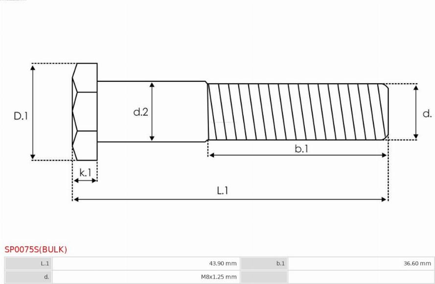 AS-PL SP0075S(BULK) - Kit de réparation, démarreur cwaw.fr