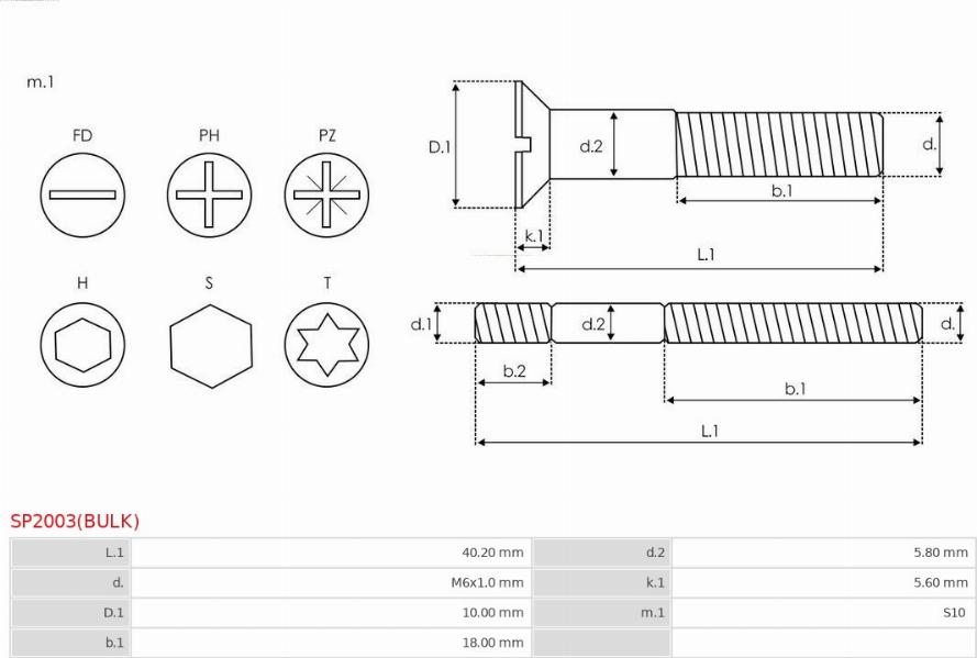 AS-PL SP2003(BULK) - Kit de réparation, alternateur cwaw.fr