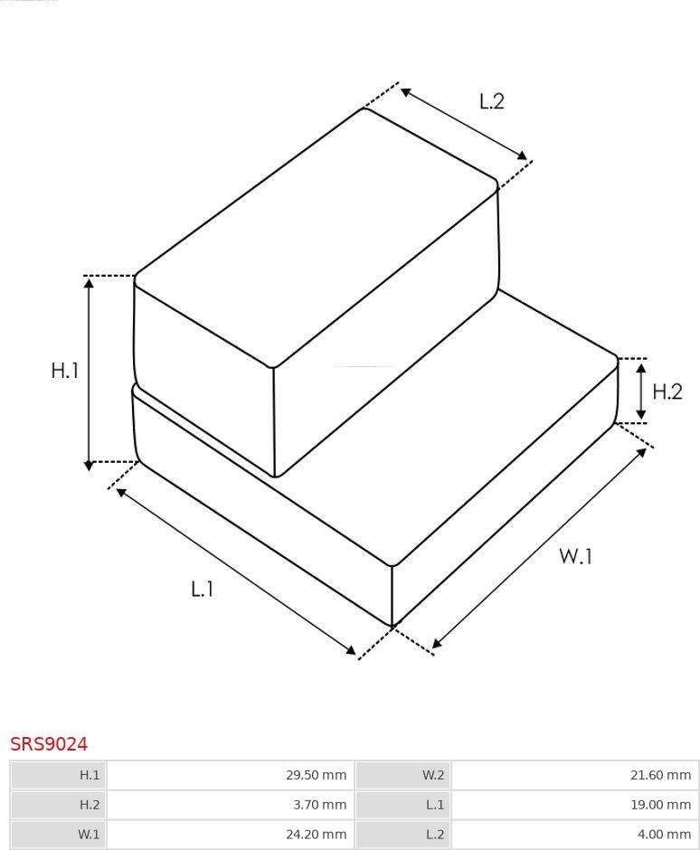 AS-PL SRS9024 - Kit de réparation, démarreur cwaw.fr