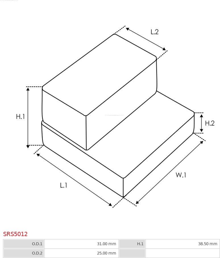 AS-PL SRS5012 - Kit de réparation, démarreur cwaw.fr